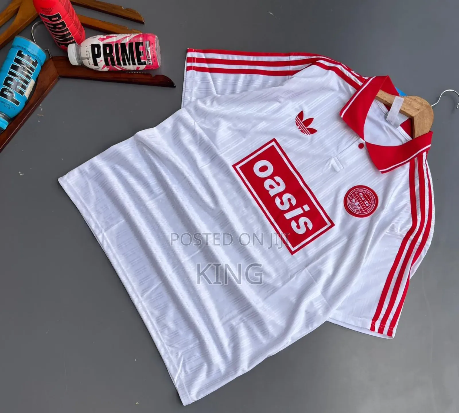 Adidas X Oasis Tour Jacquard Jersey Collabo Shirt