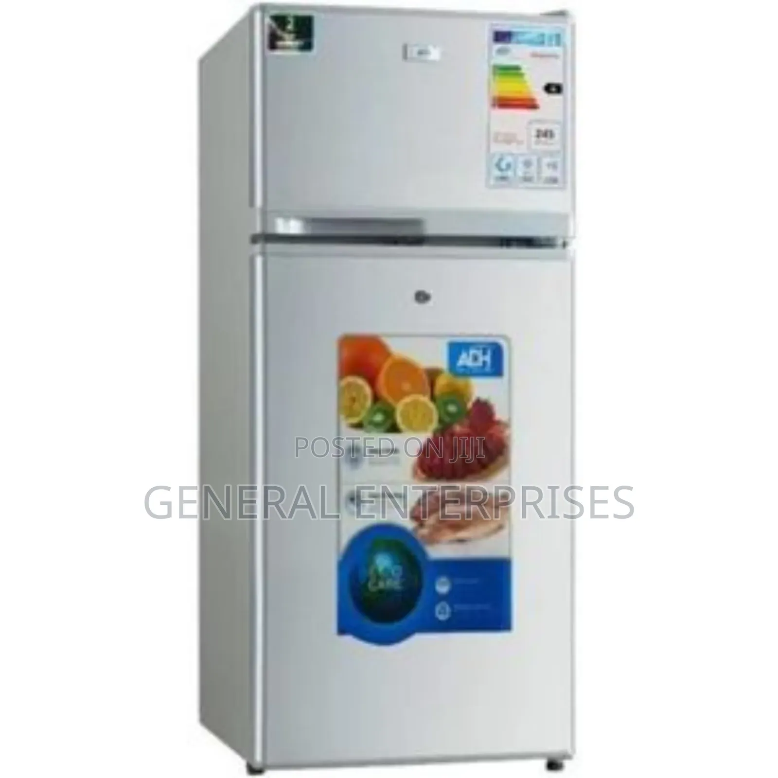 Adh 108 Litres Double-Door Top Freezer Refrigerator.