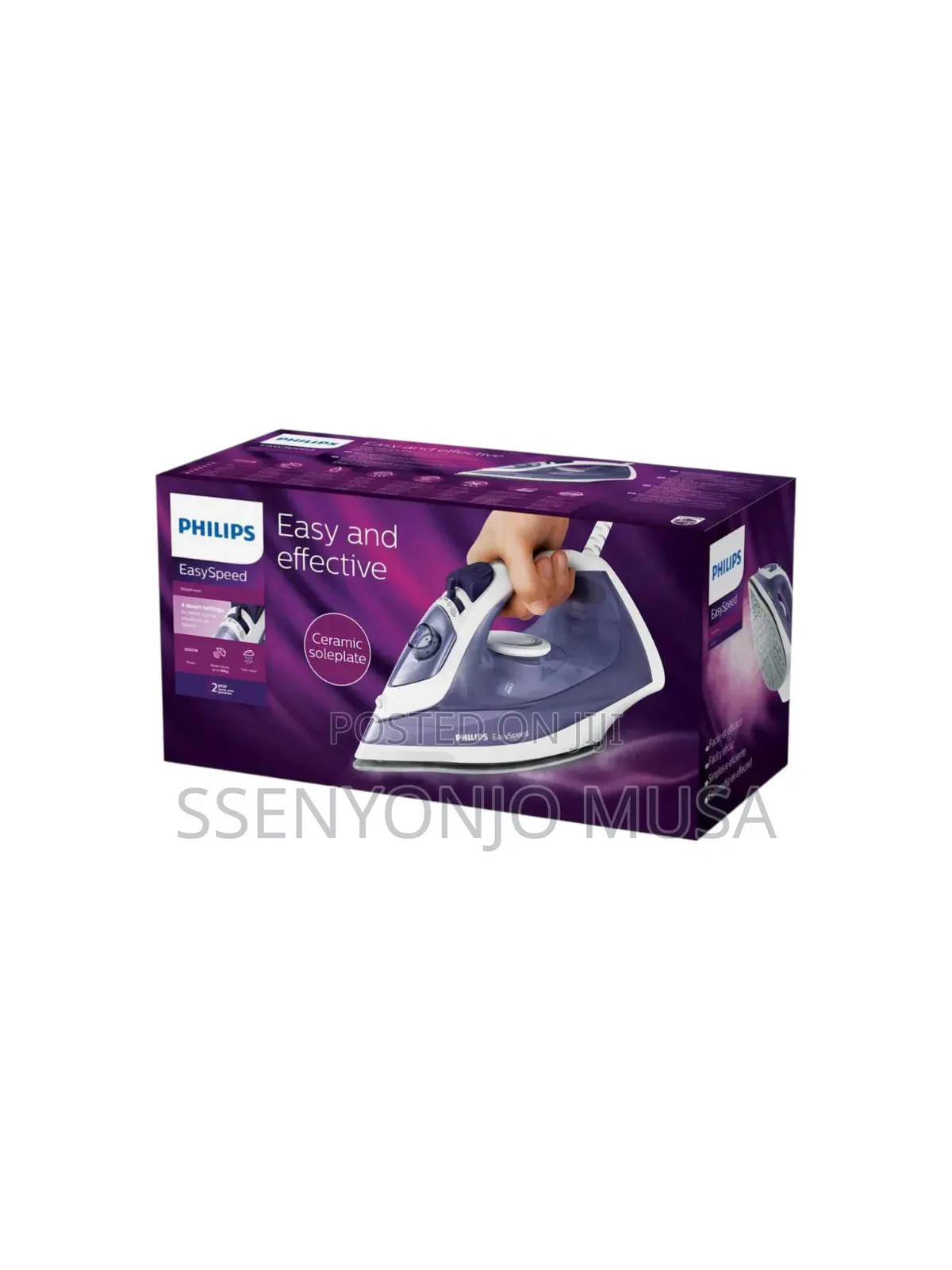 Philips Steam Iron 2000 Watts Easyspeed Gc1752/36 | Ceramic Sole-