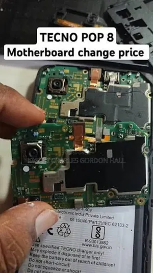 Tecno Pop 8 Original Motherboard 64gb Ram and 4gb Rom