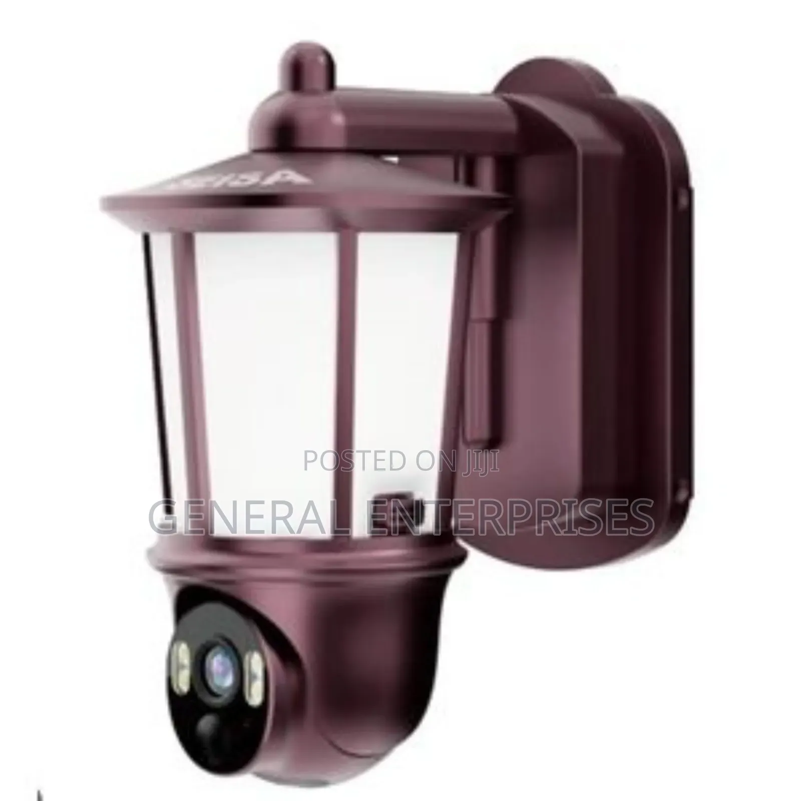 Security Camera Integrated Into a Wall-Mounted Lantern Light