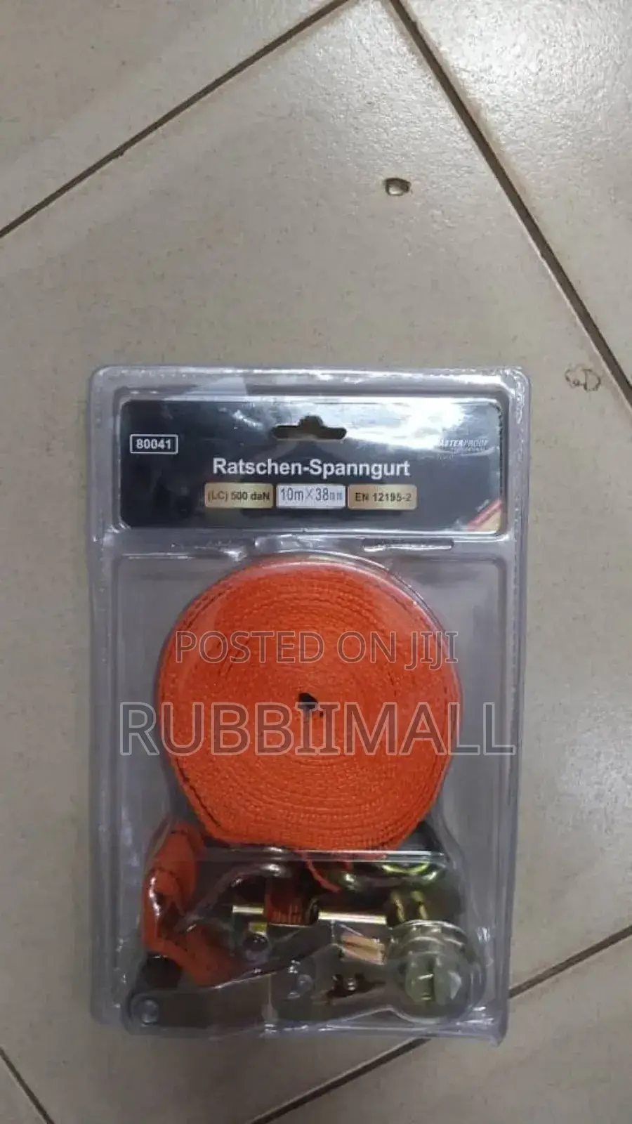 Yellow Ratchet Tie Down Strap