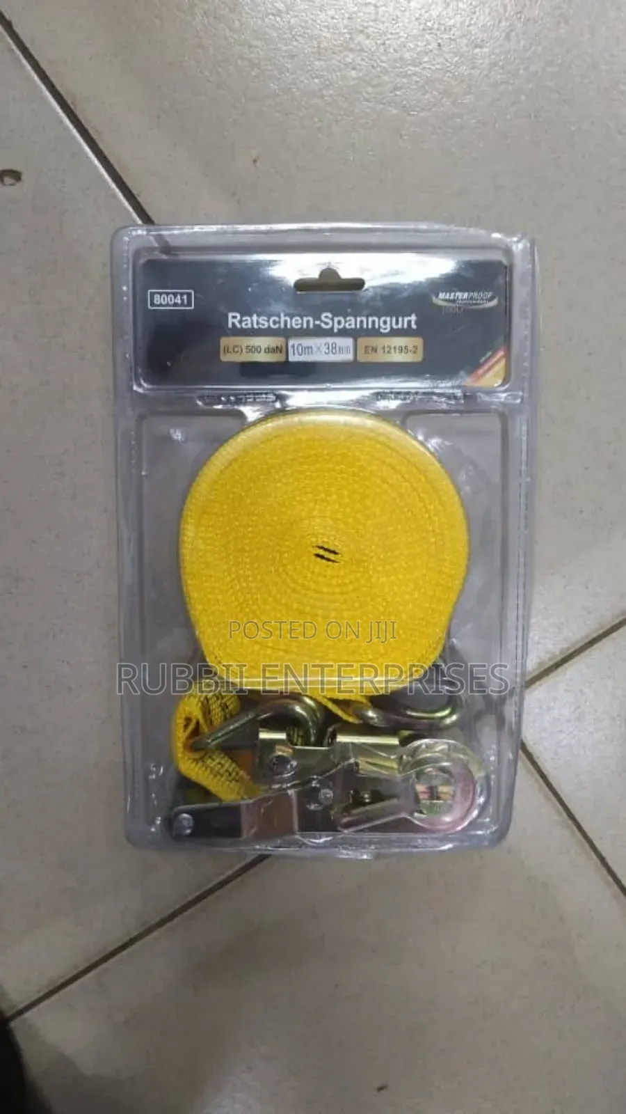 Ratchet Tie-Down Strap.