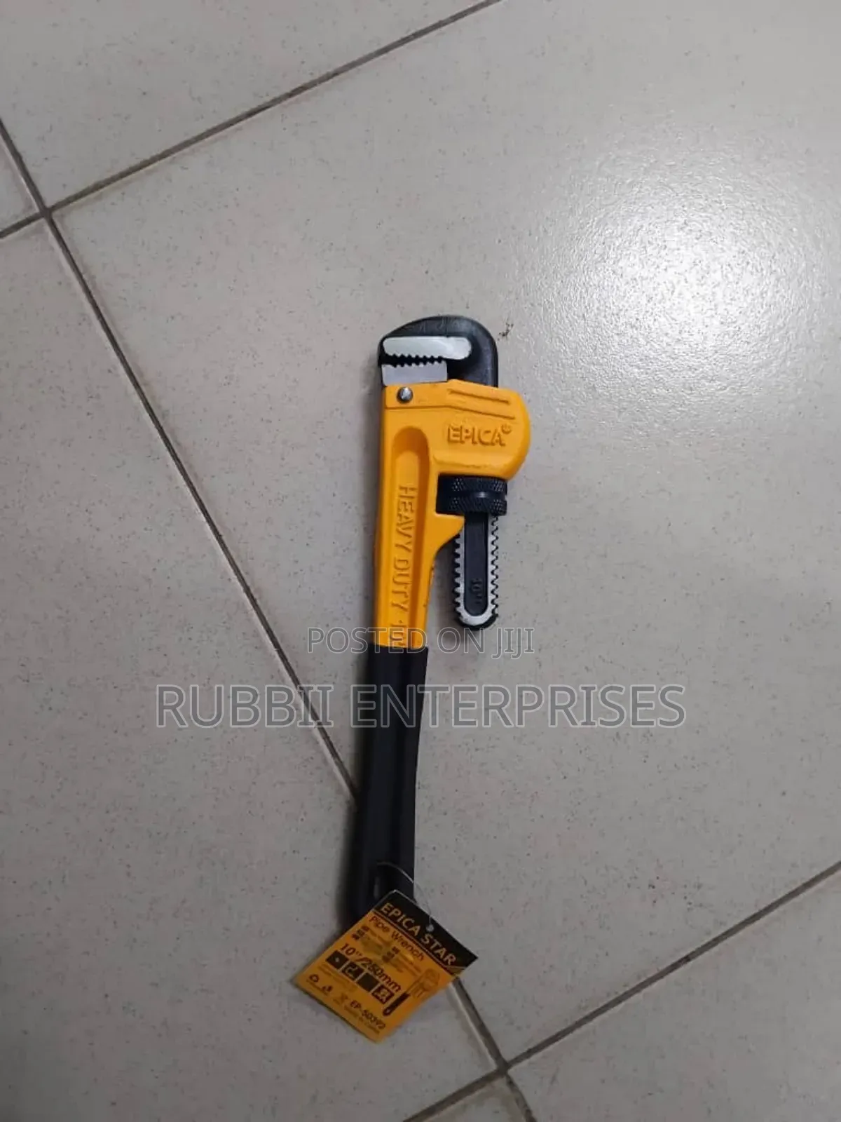 10-Inch Heavy-Duty Pipe Wrench.