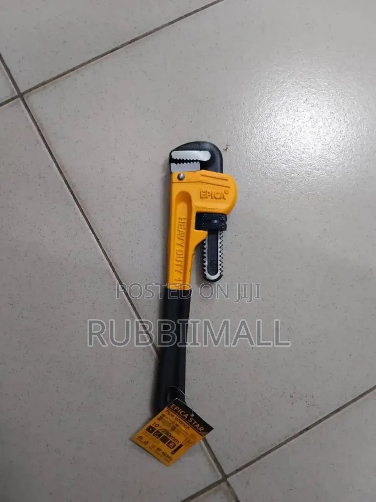 10-Inch Heavy-Duty Pipe Wrench.