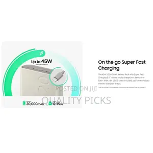 20,000 Mah Usb C 45w Pd Superfast Charging Power Bank