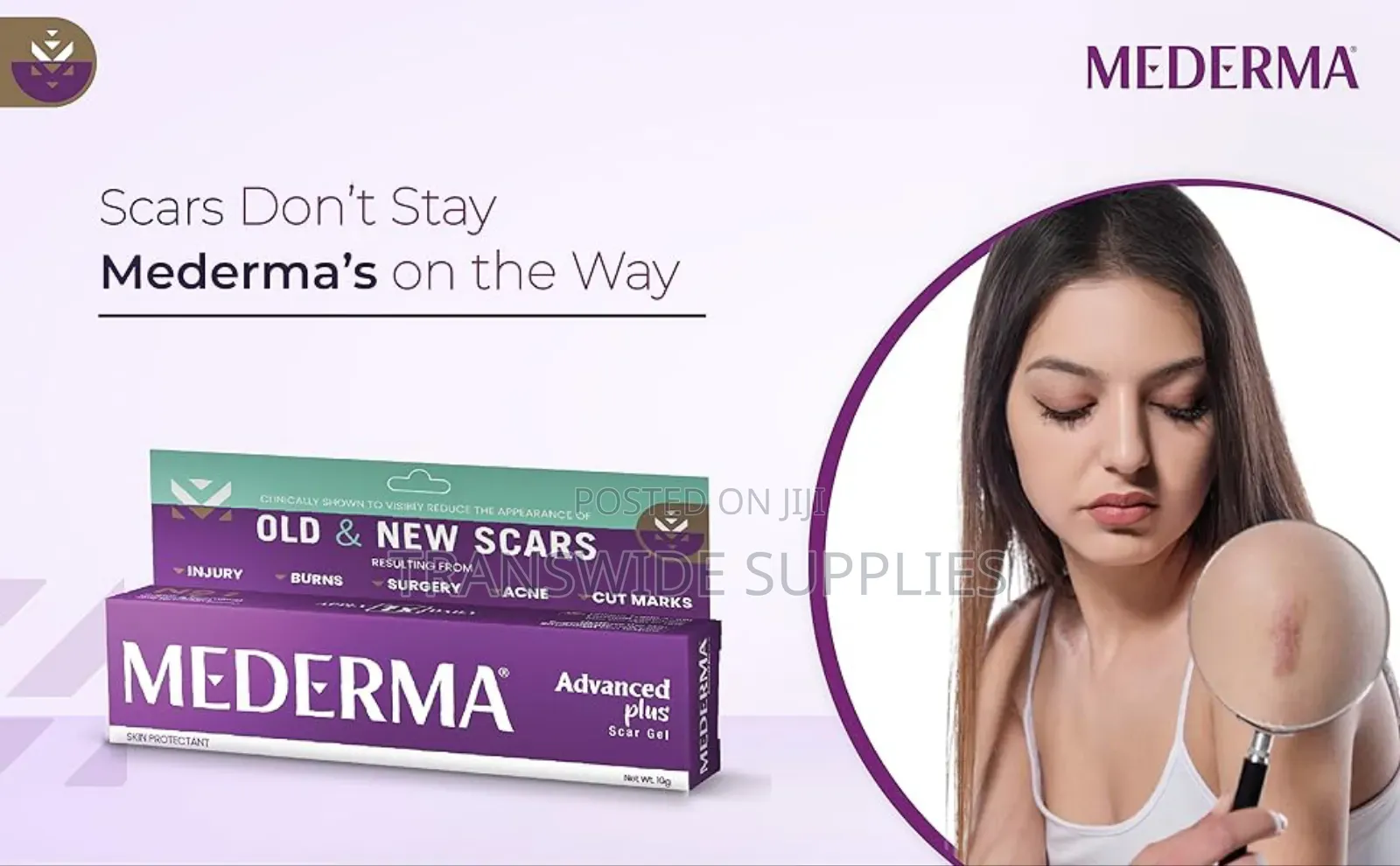 Mederma Advanced Plus Scar Gel 10 G - Excellent Quick for All Types