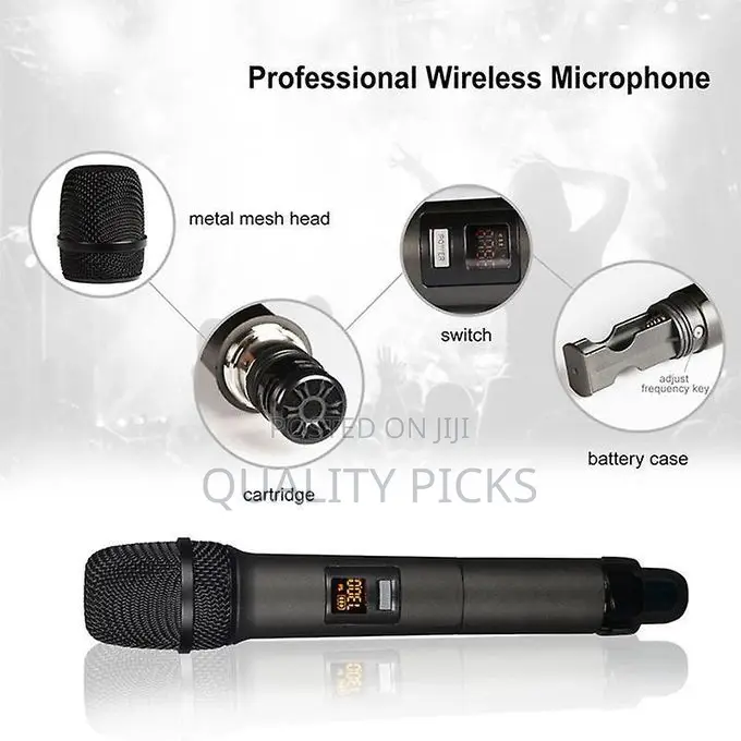 Borl Bo-104 Uhf Long Range Wireless Microphone 4 Channel