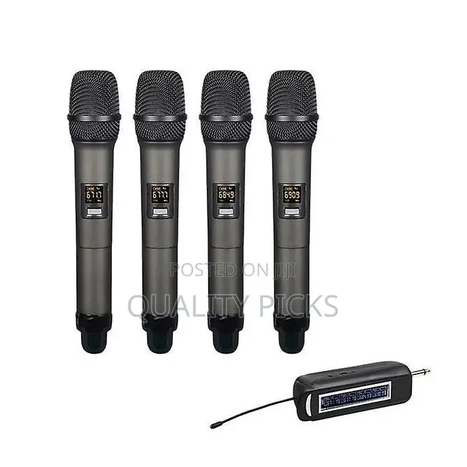 Borl Bo-104 Uhf Long Range Wireless Microphone 4 Channel