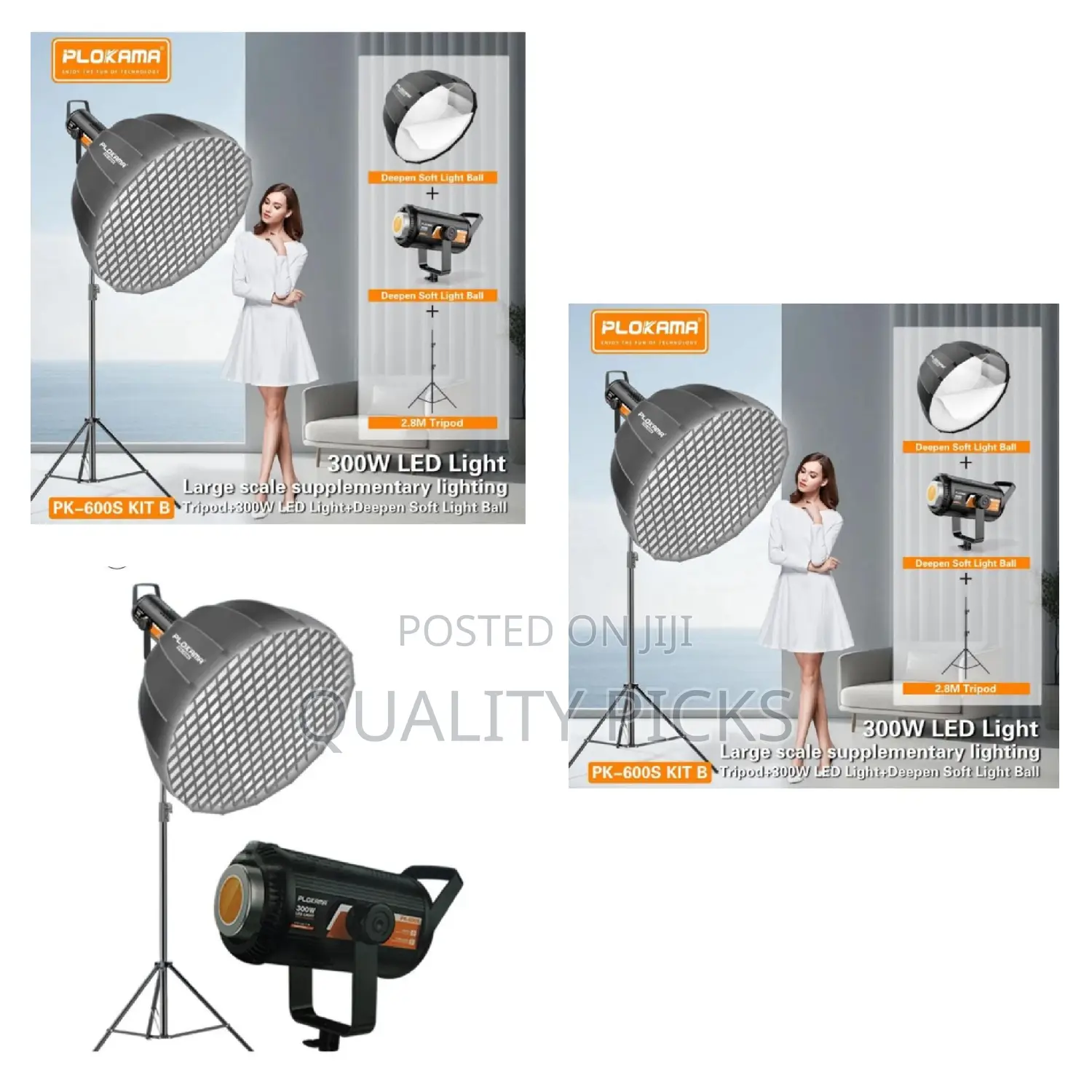 Led Light With Deepen Soft Box – Professional Studio Lighting Kit