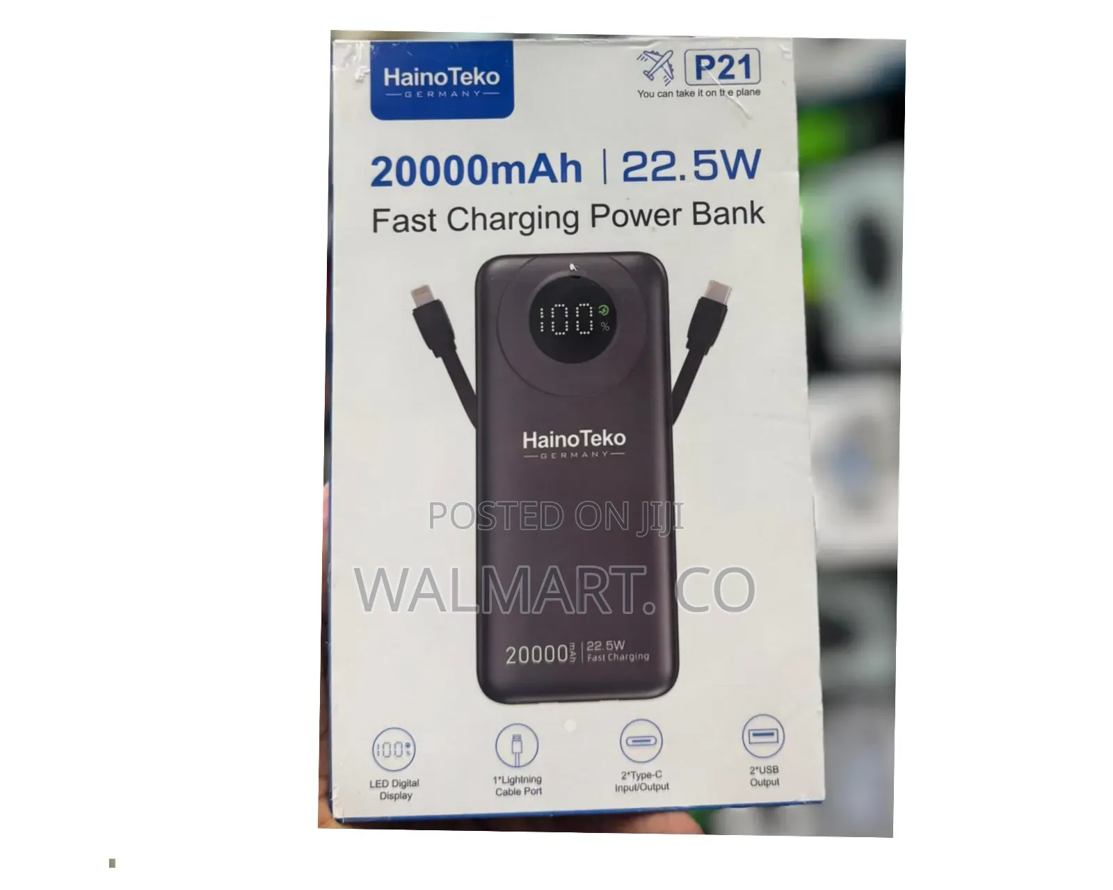 Hainoteko P21 20000mah 22.5w Fast Charging Power Bank
