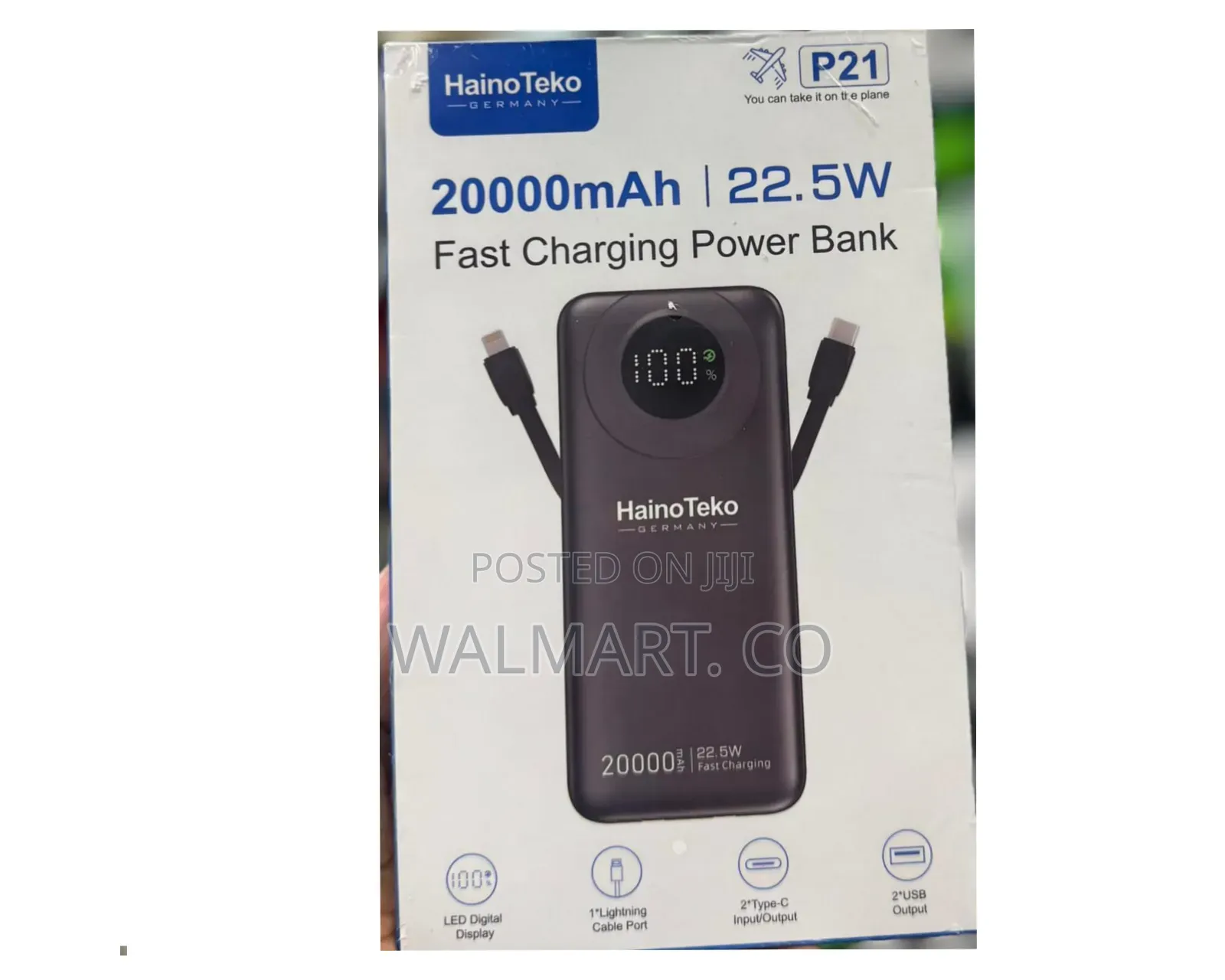 Hainoteko P21 20000mah 22.5w Fast Charging Power Bank