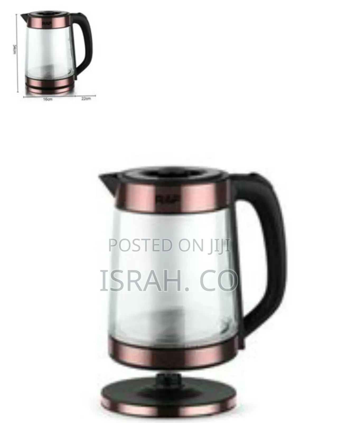 Raf Brosilicate Glass Kettle