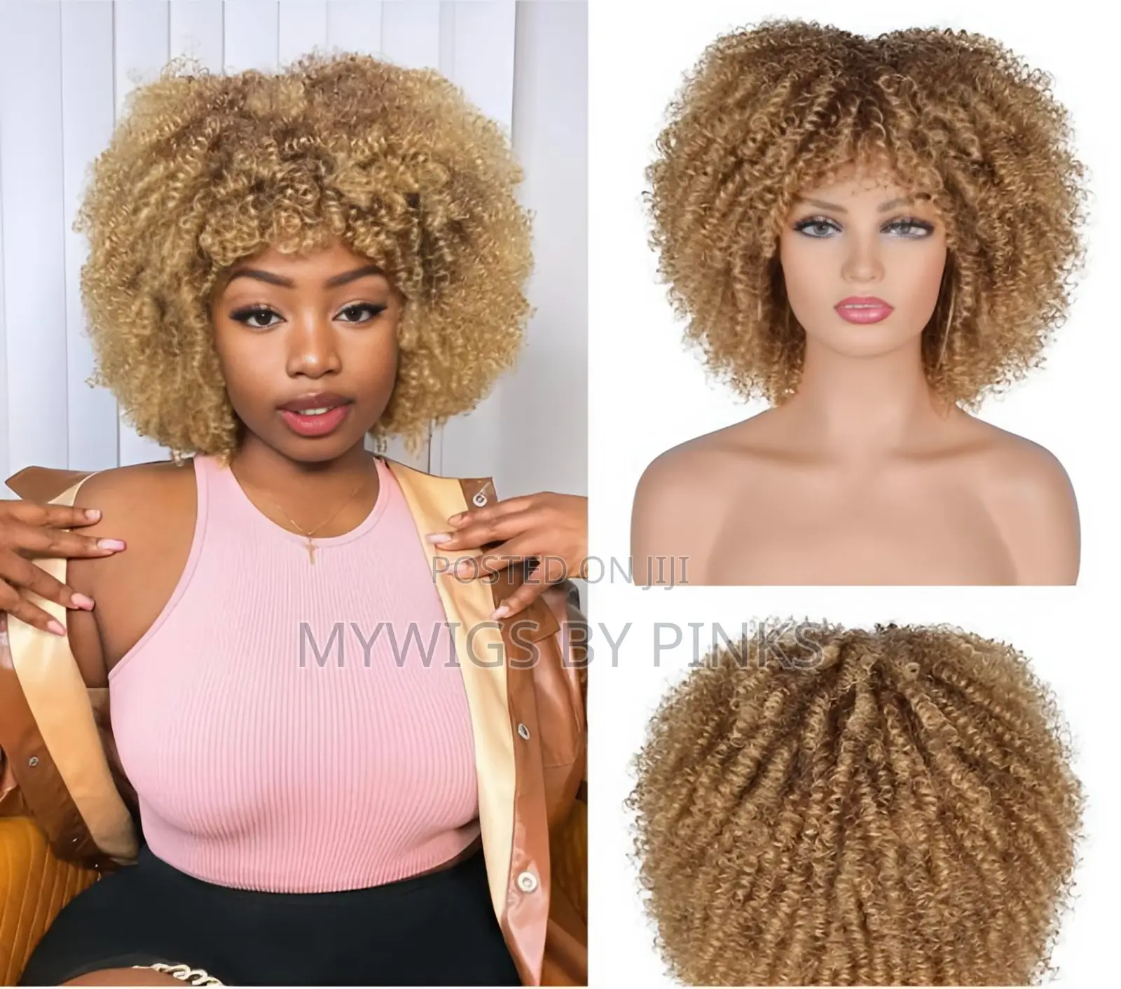Short Curly Afro Wig