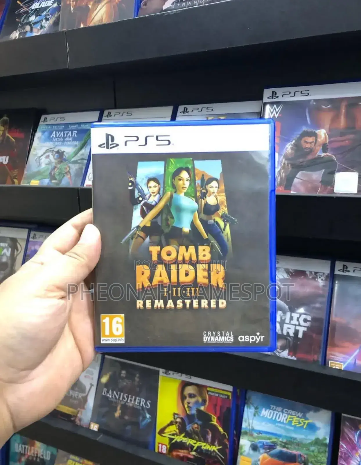Tomb Raider 1.2.3 Remastered Game Cd for Ps5