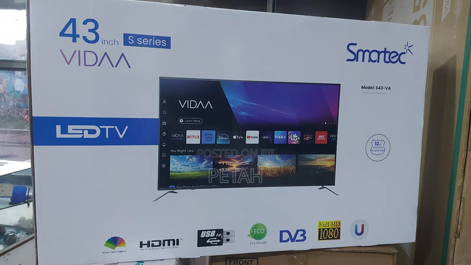 43 Inches Smartec Tv New