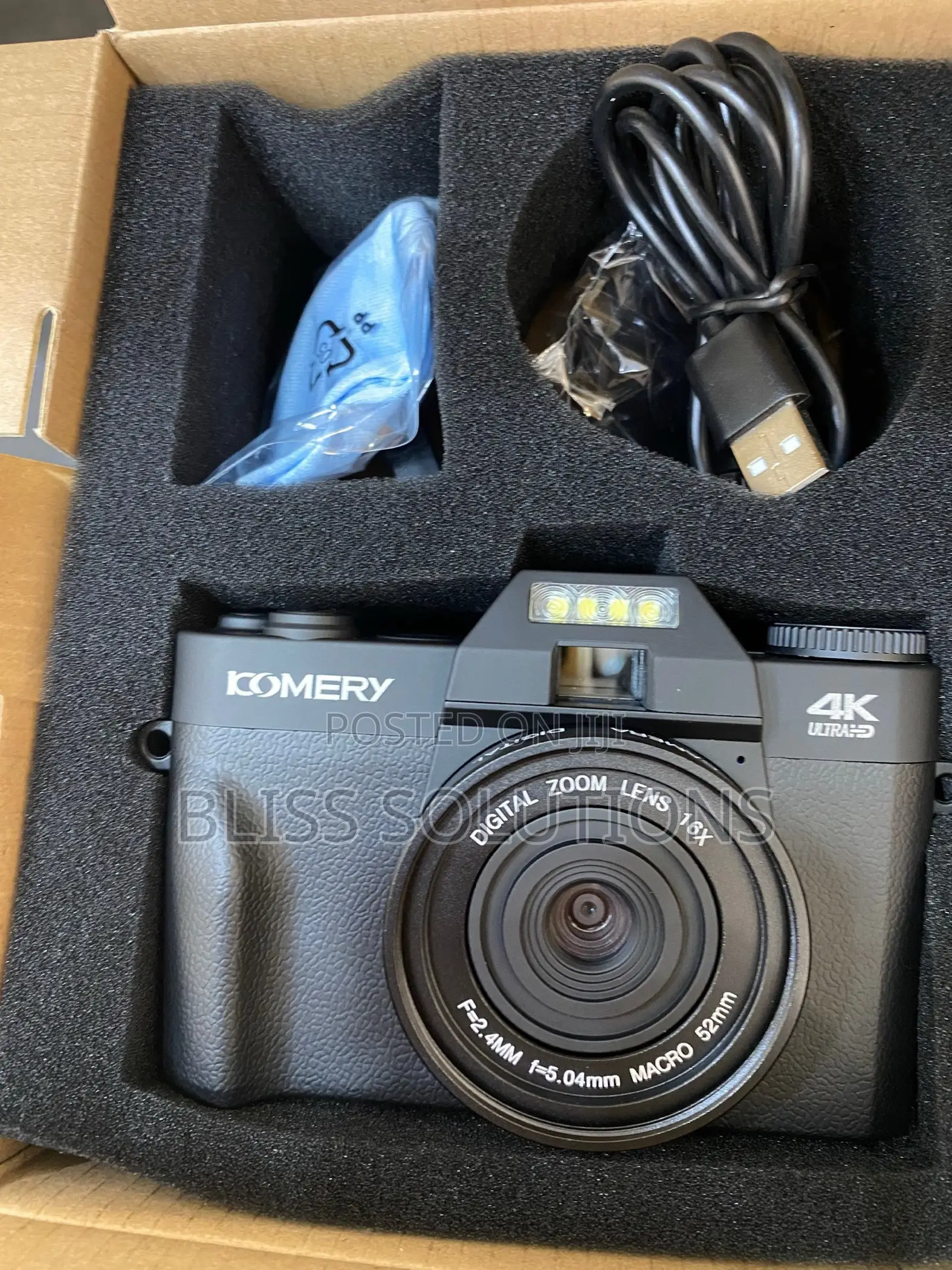 Komery Cdr10 Digital Camera Ultra Hd 48mp Flip Screen Camera