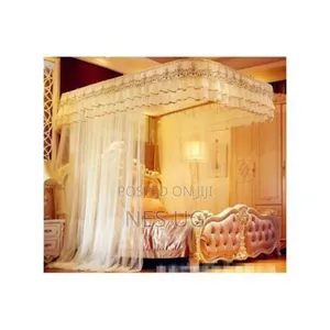 2 Rails Stand Mosquito Net - Cream