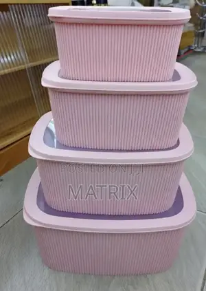 Stackable Plastic Food Storage Containers