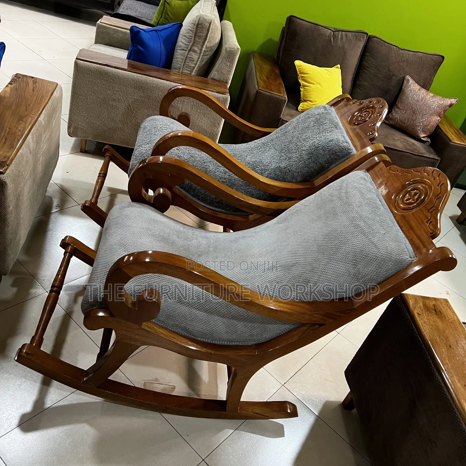 Rocking Mahogany Chair Uganda