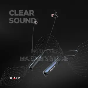 Black Bassband 2 Wireless Bluetooth Neckband With Mic, 120h Playtime