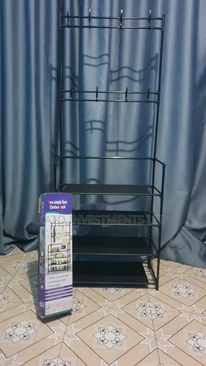 Simple Clothes Rack And Shoes