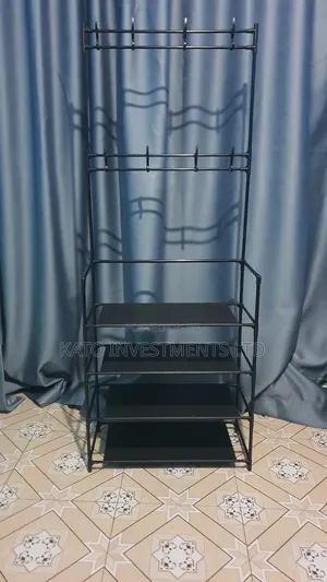 Simple Clothes Rack And Shoes