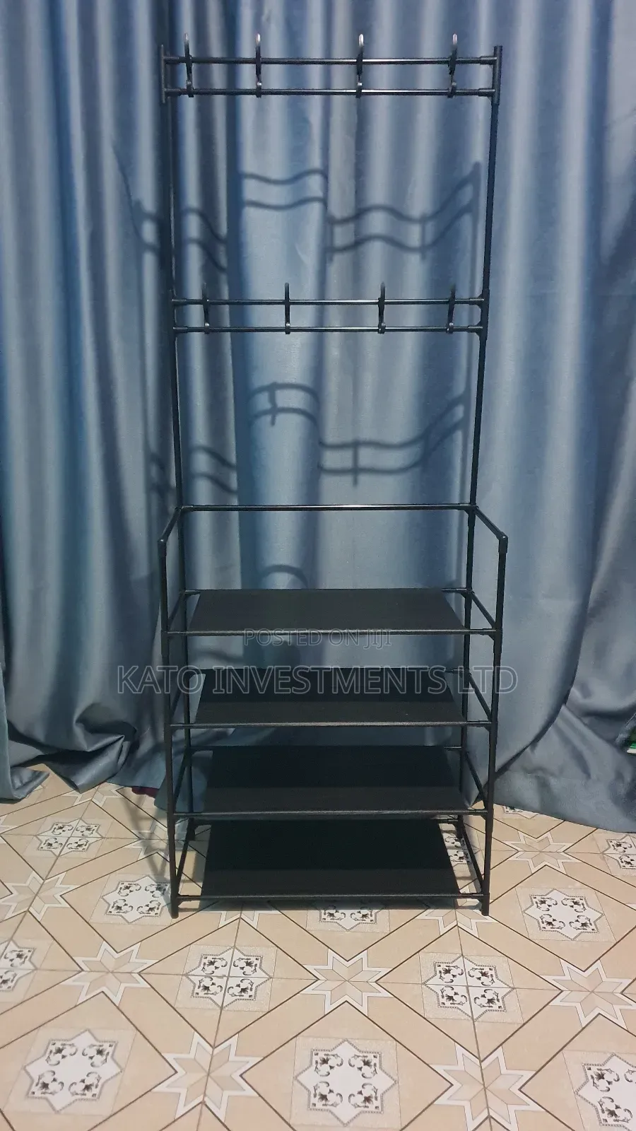 Simple Clothes Rack And Shoes