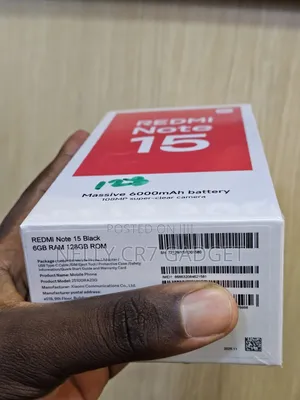 New Xiaomi Redmi Note 15 128 GB Black