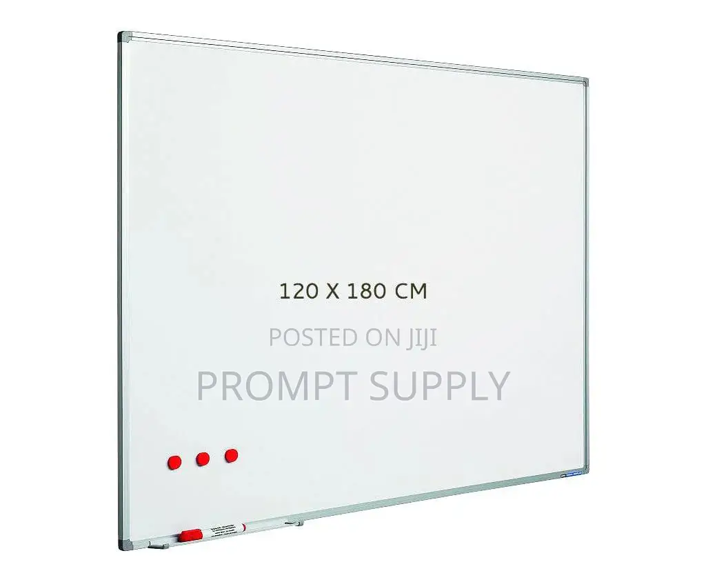 120x180cm Whiteboard With 1 Packet of Markers and Eraser