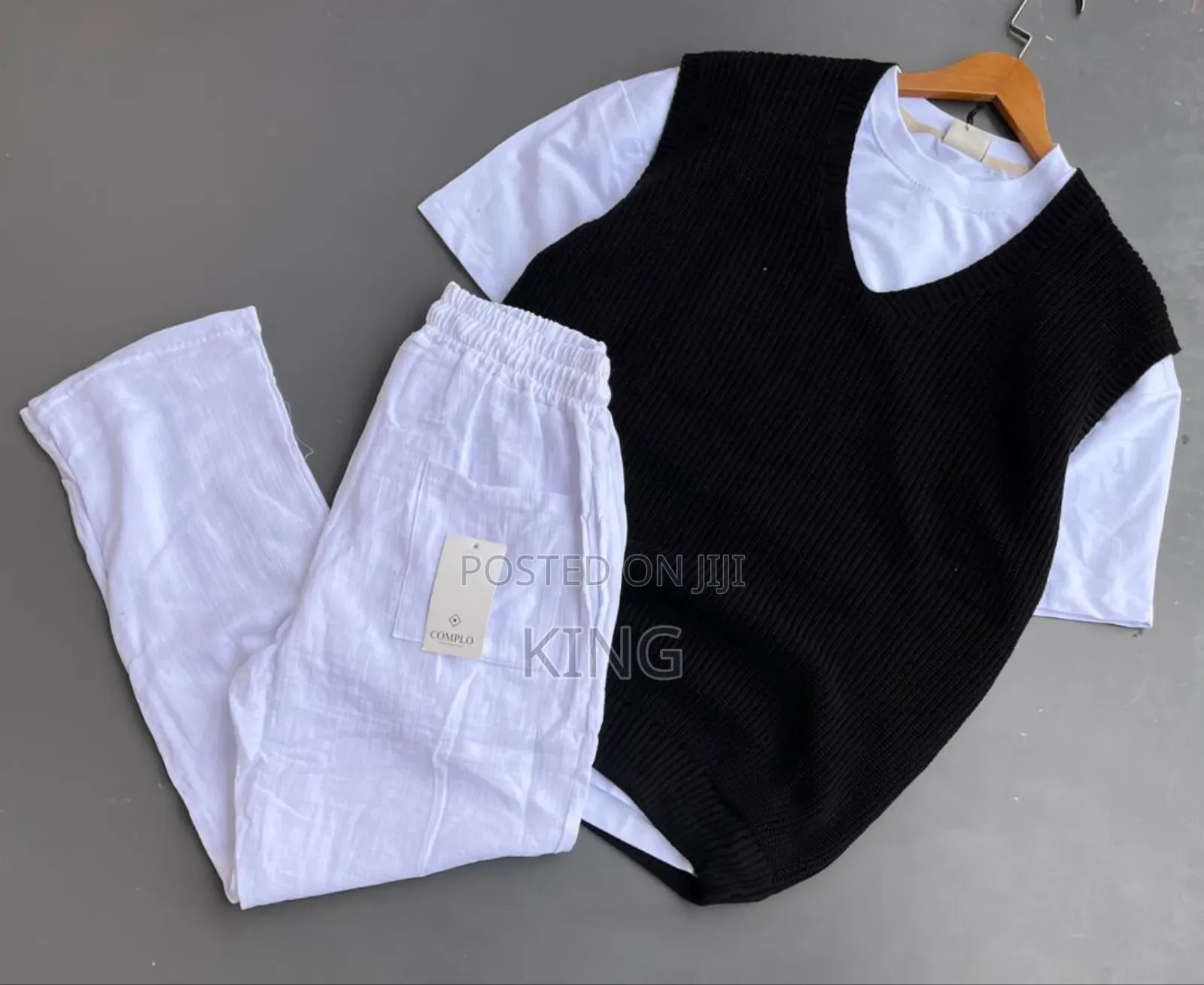Half Sweater, Linen Pants Combo. All Colours