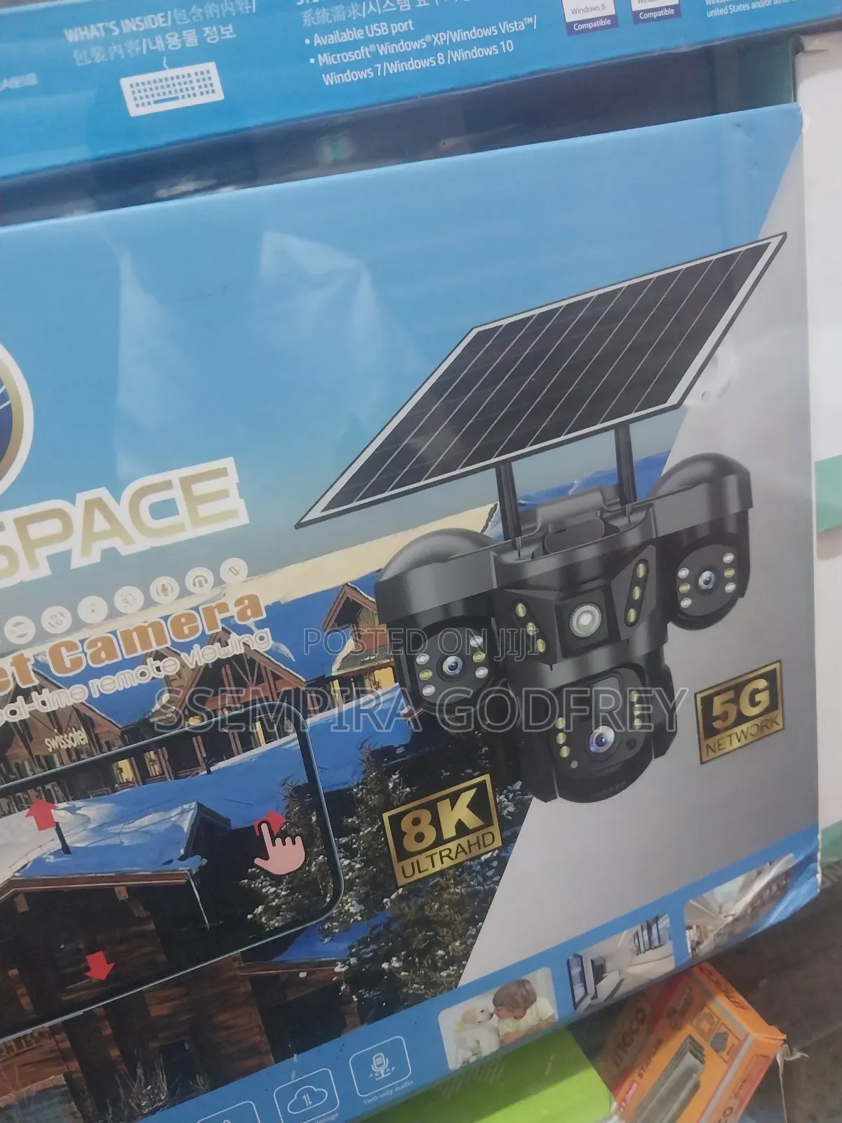 Solar Security Camera 13mp With Sim Card Port