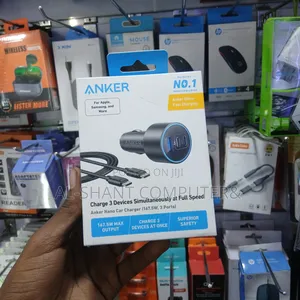 Anker 167 5w Car Charger/Triple Port Car Charger