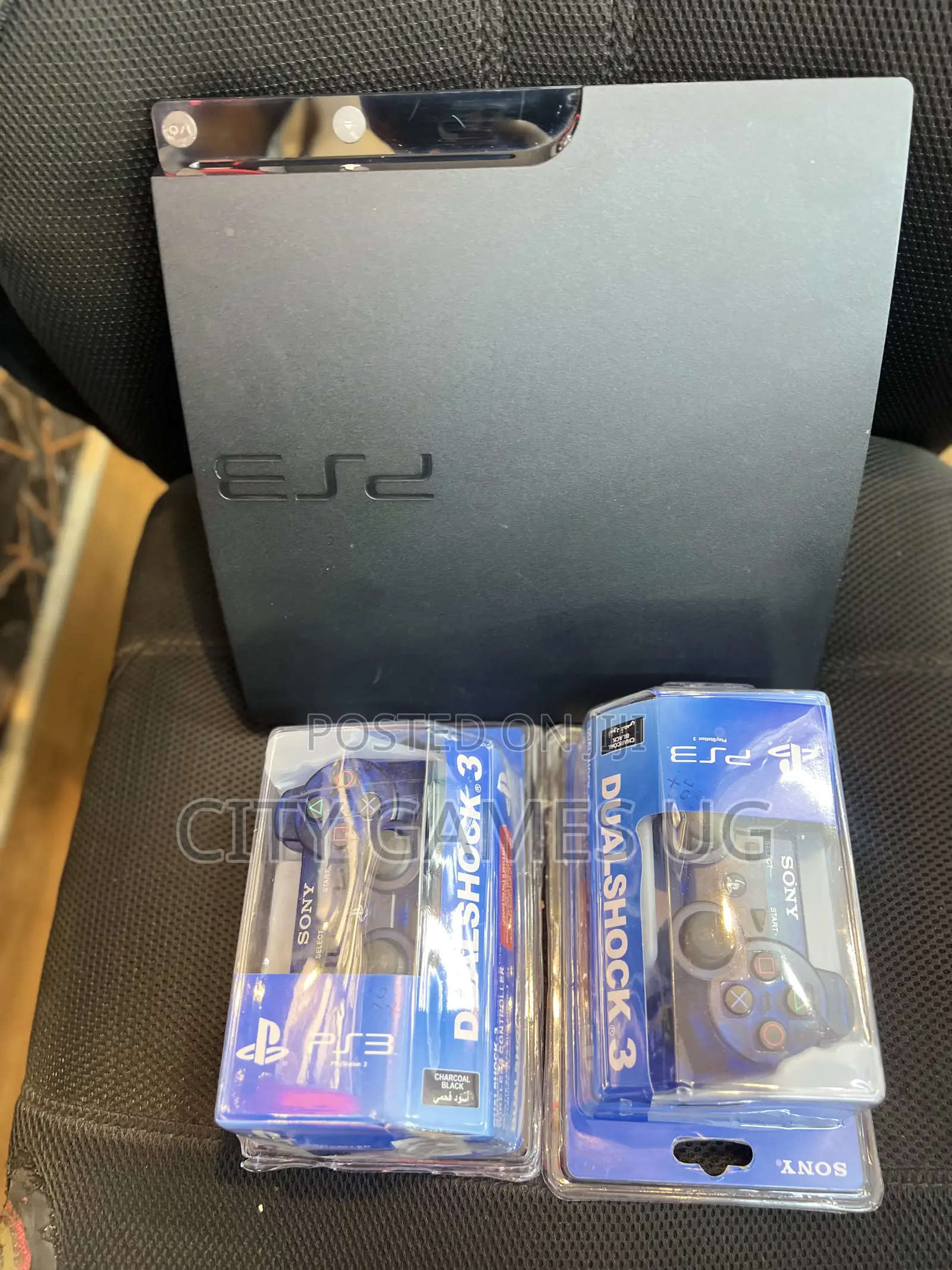 Sony Playstation 3 Ps3 Console 10 Games, 2 Controllers, Cables