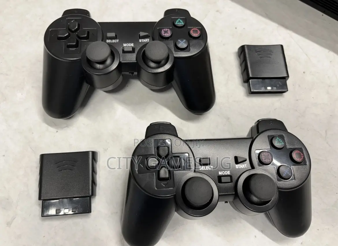 Sony Playstation 2 Console Ps2 Video Game 2 Wireless Controllers
