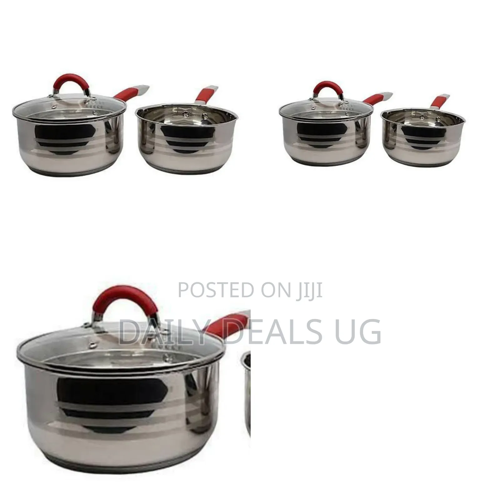 Stainless Steel Milk Pan and Sauce Pan Set of 2 Piece