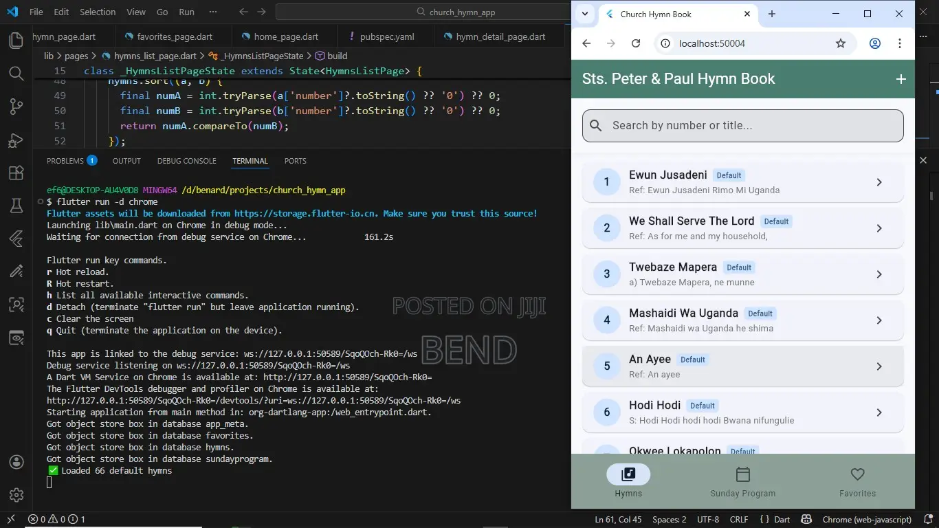 Mobile App Development(Flutter)