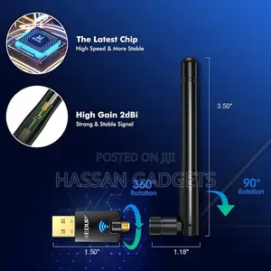 Usb Wifi Adapter Wurh Fixed Antenna
