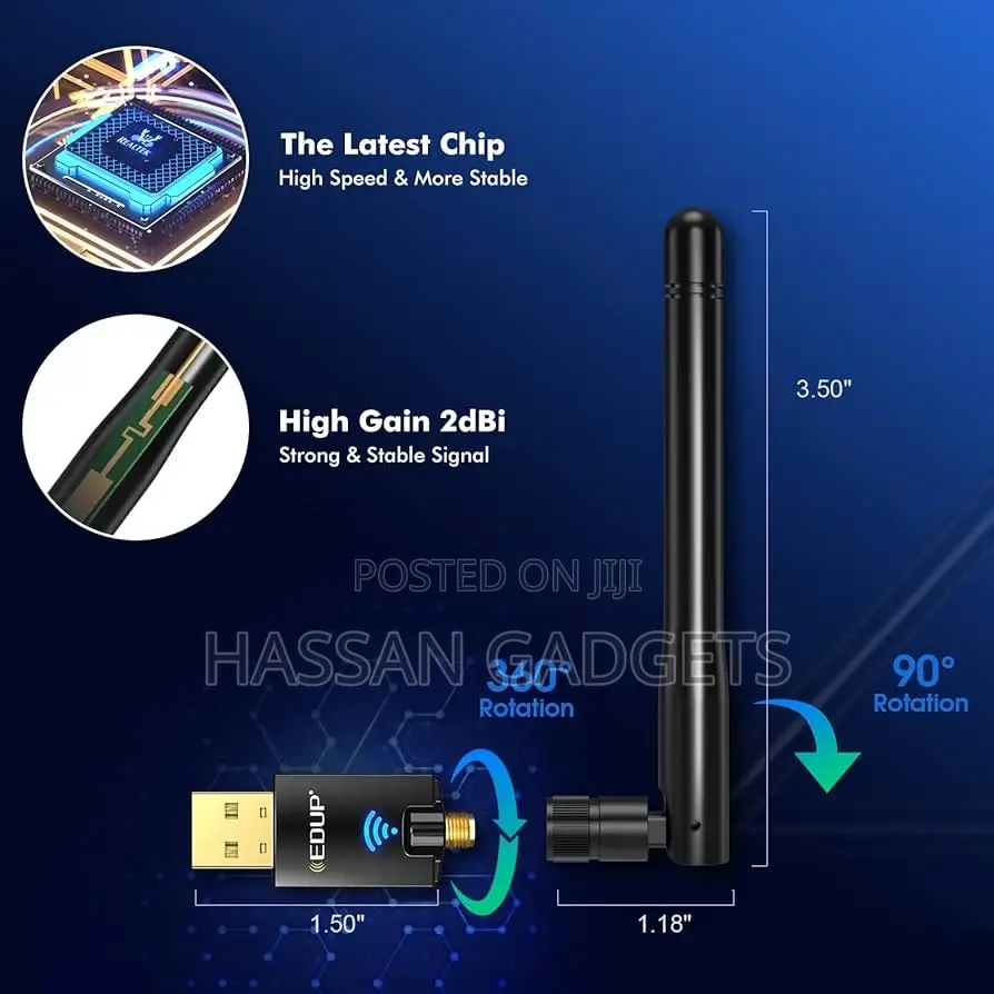 Usb Wifi Adapter Wurh Fixed Antenna
