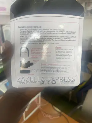 Alarm Security Padlock