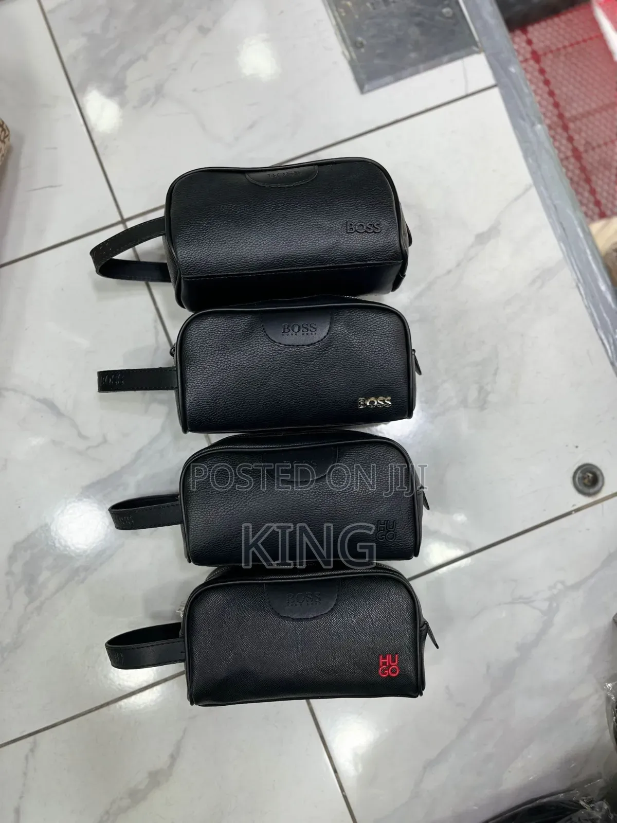 Men's Leather Toiletry Bags or Wash Bags.