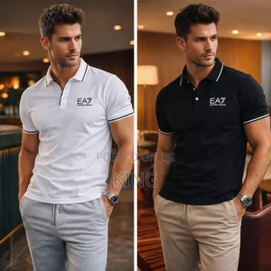 Ea7 Emporio Armani Core Identity Stretch-Cotton Piqué Polo Shirt.