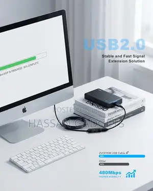 30m Usb 2.0 Extender Cable With Active Repeater Booster
