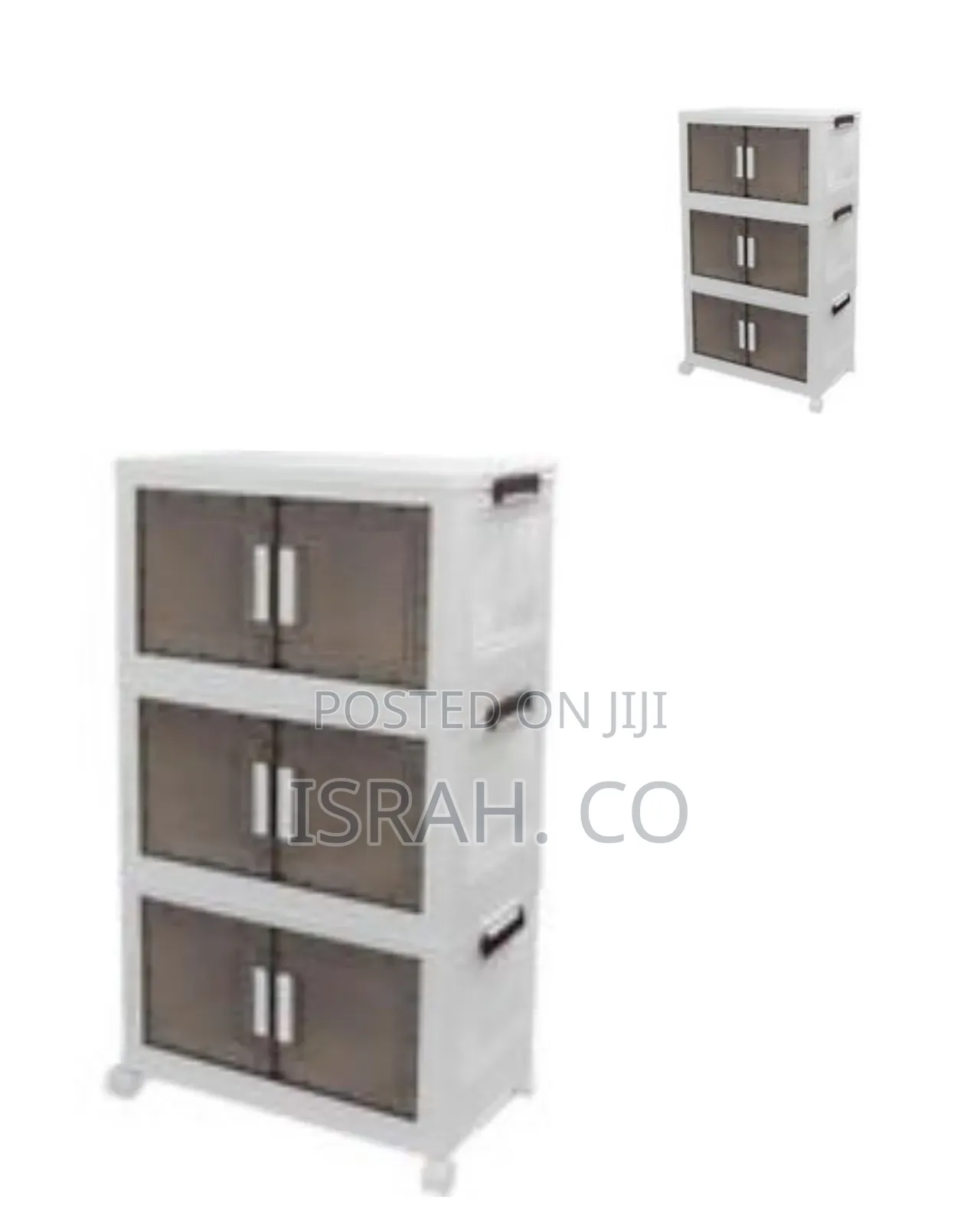 Stackable Multi-tier Storage Cabinet