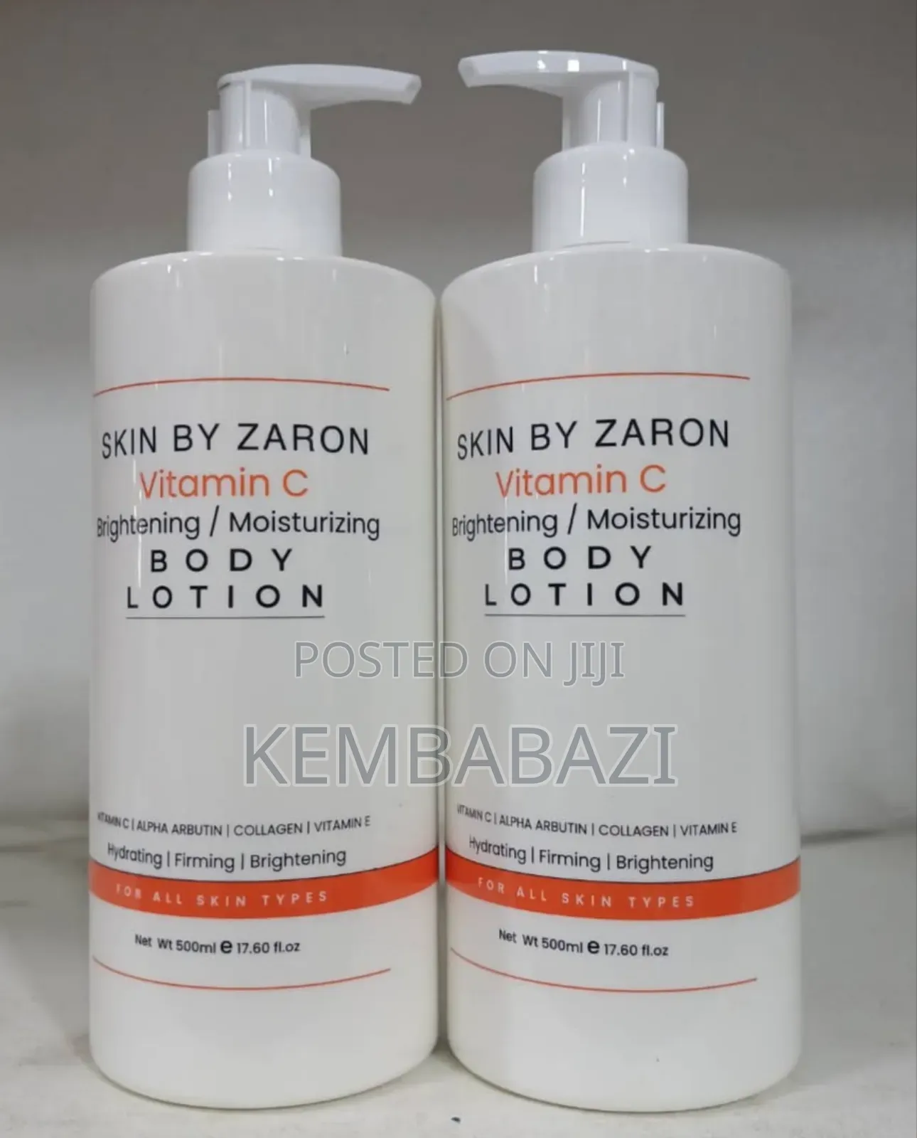 Skin by Zaron Vitamin C Brightening/Moisturizing Body Lotion.
