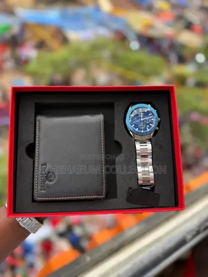 Watch Leather Wallet Executive Gift Set