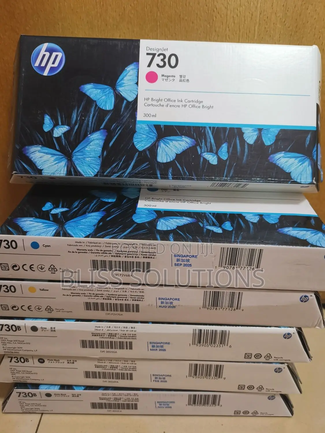 Hp 730 Designjet Ink Cartridge 300ml - Cyan, Magenta, Yellow, Grey