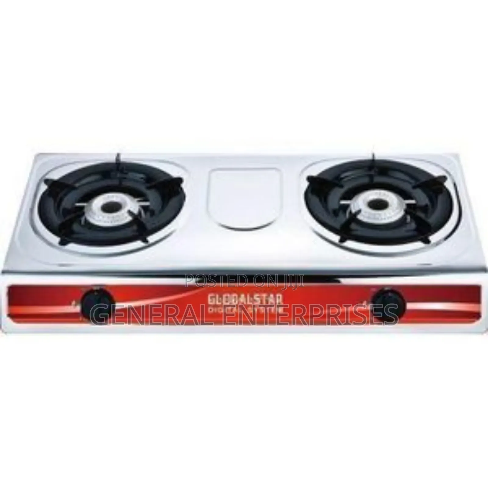 A Global Star Double Burner Gas Stove.