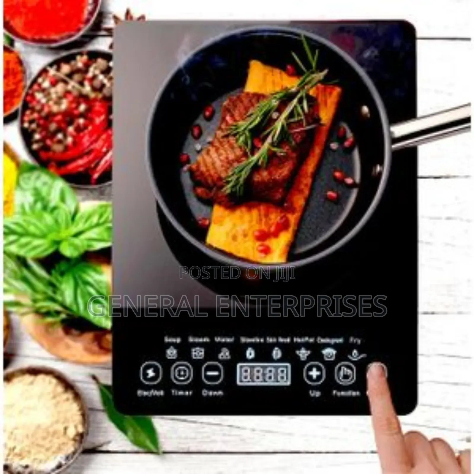 Portable Single-Burner Induction Cooktop.