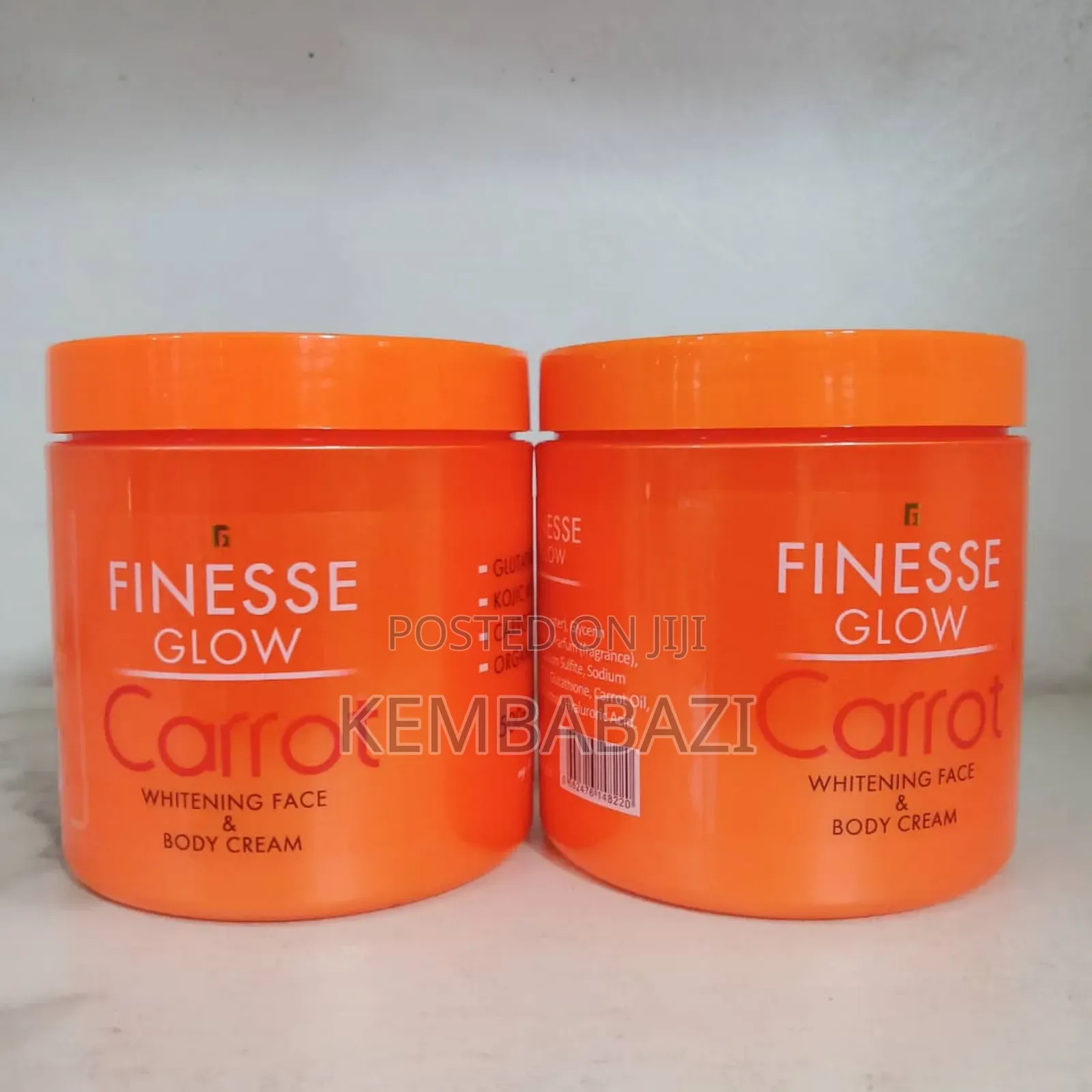 Finesse Glow Carrot Whitening Face Body Cream.